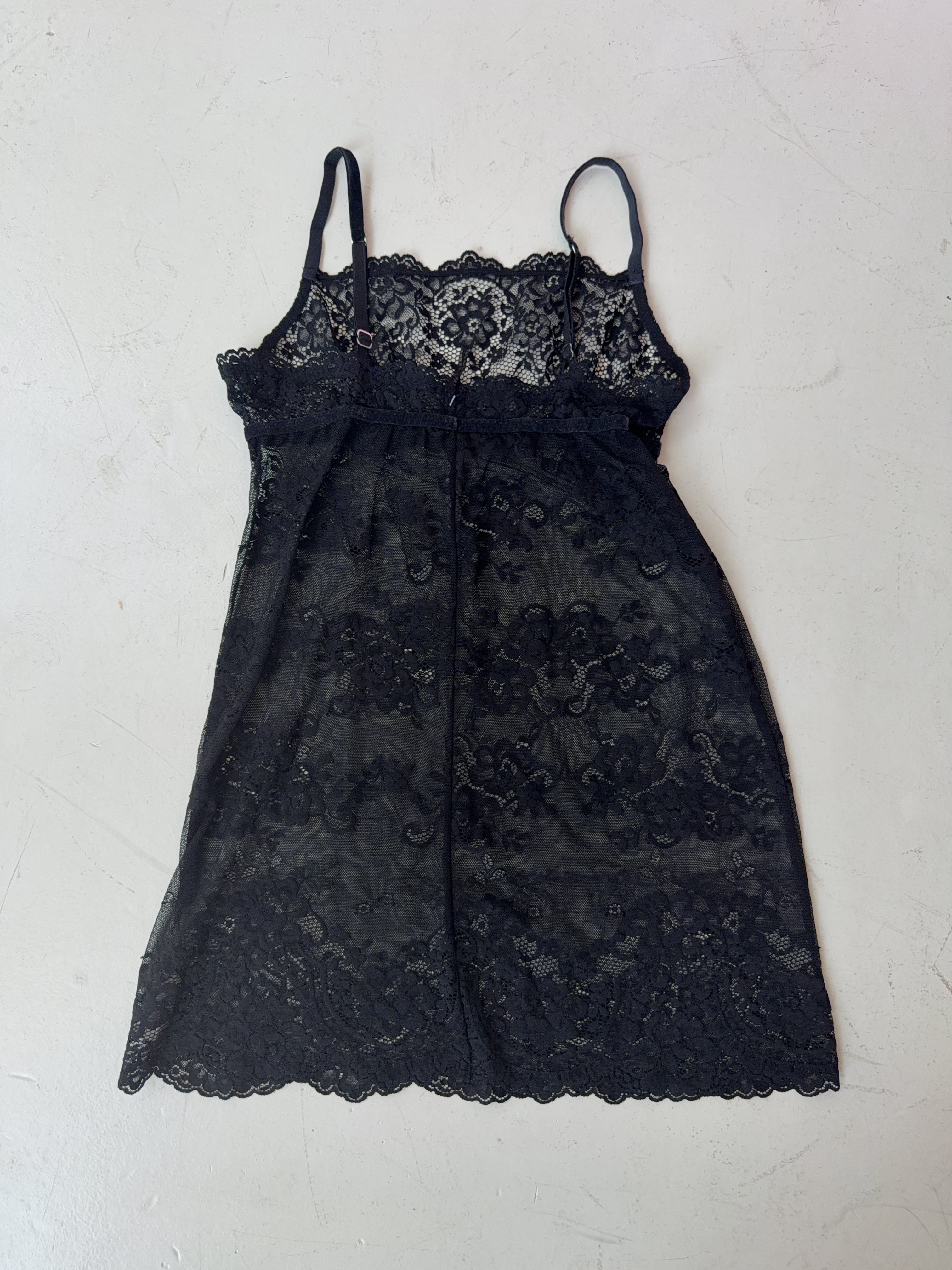 Vintage Black Lace Top (M)