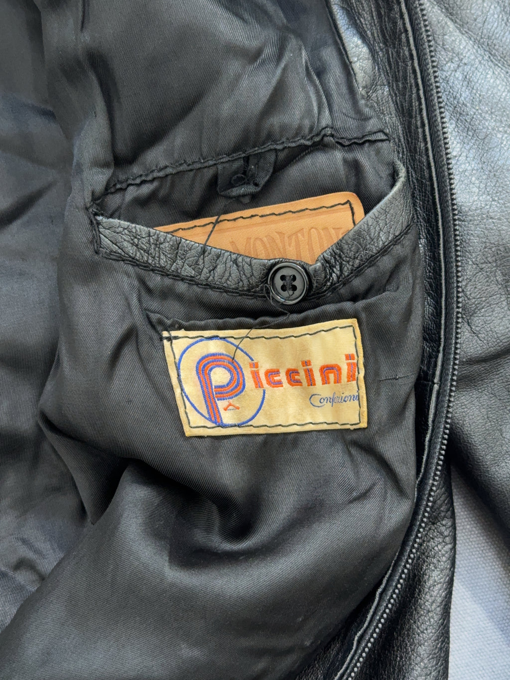 Vintage Nappa Di Montone Leder Jacke (L)