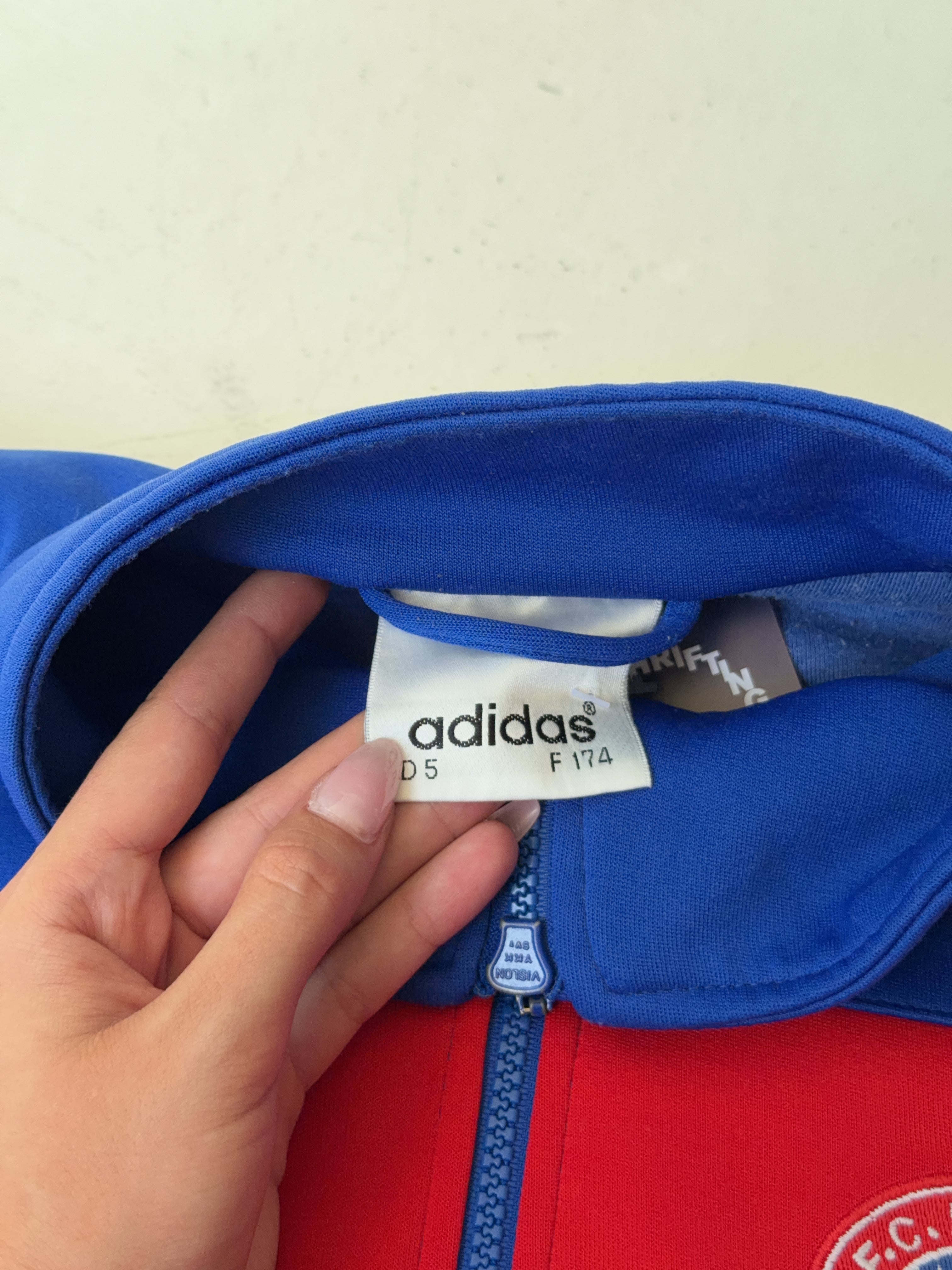 Vintage Adidas 1990s Fc Bayern München Track Jacke (M)