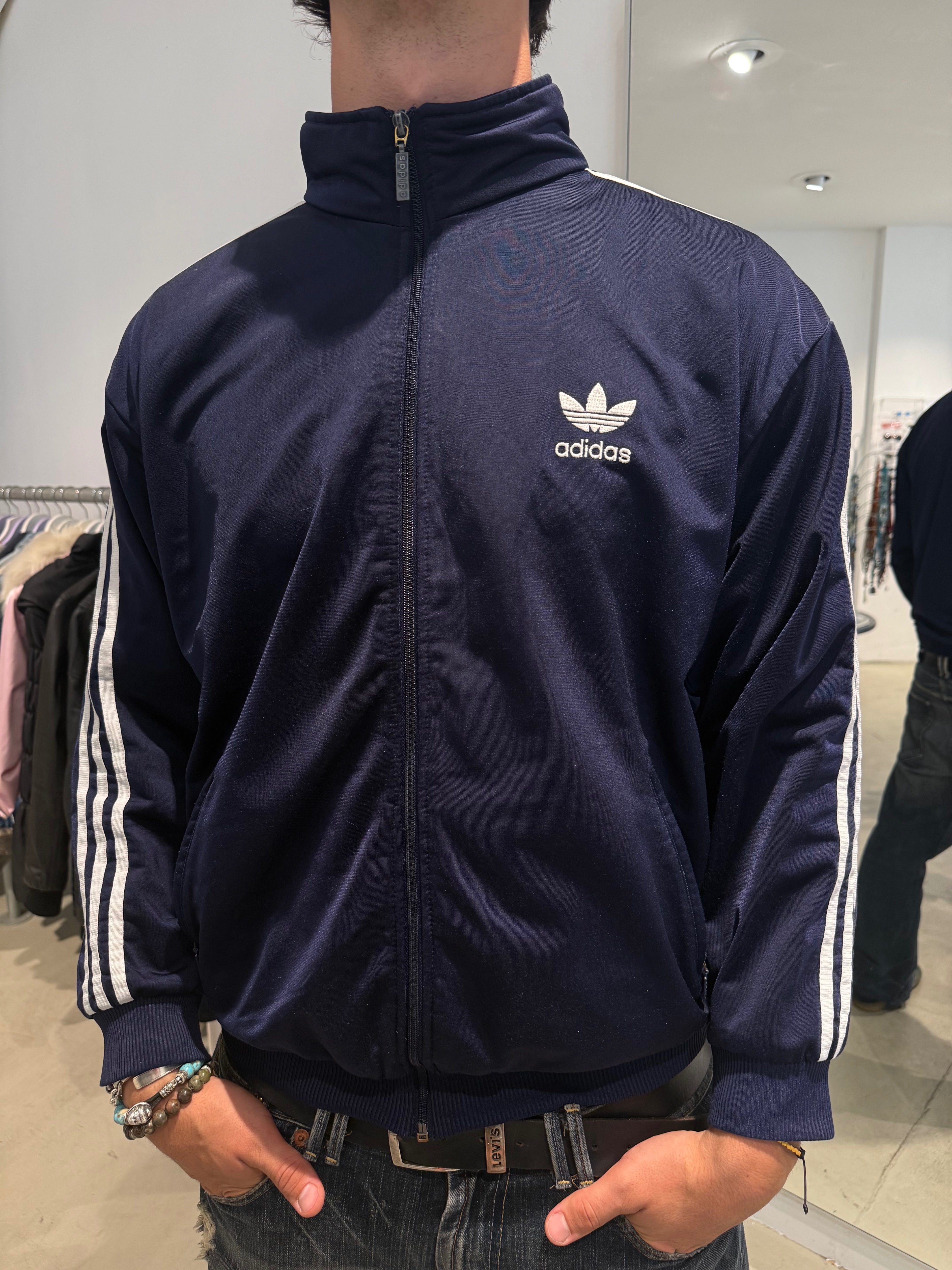 Vintage Adidas Blaue Jacke (L)