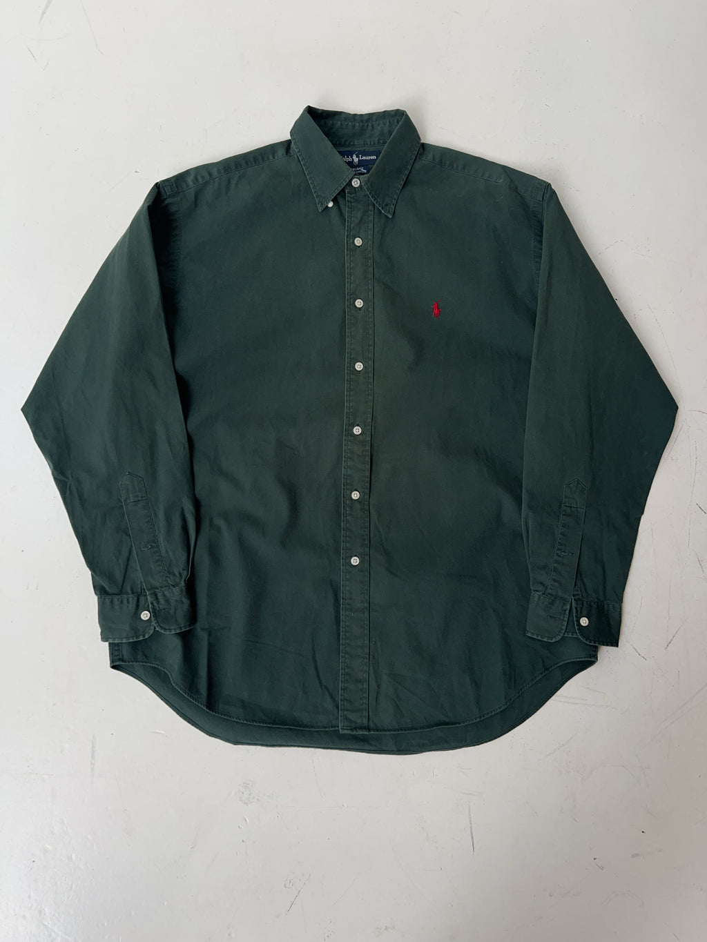 Vintage Ralph Lauren Green Shirt (L)