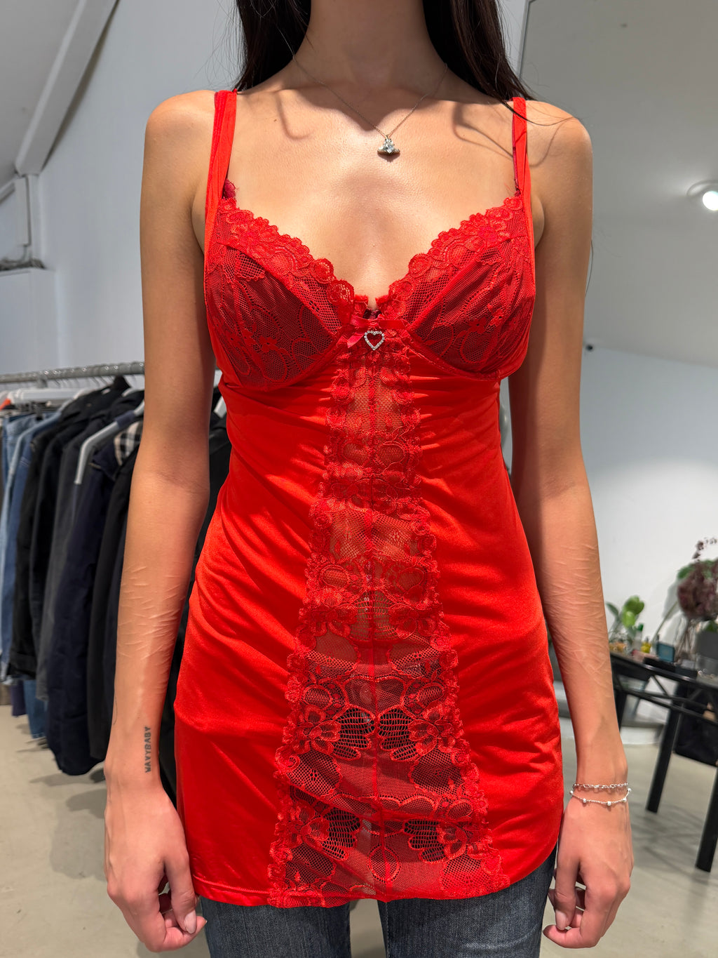 Vintage Red Mesh Top (L/XL)