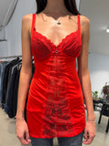 Vintage Red Mesh Top (L/XL)