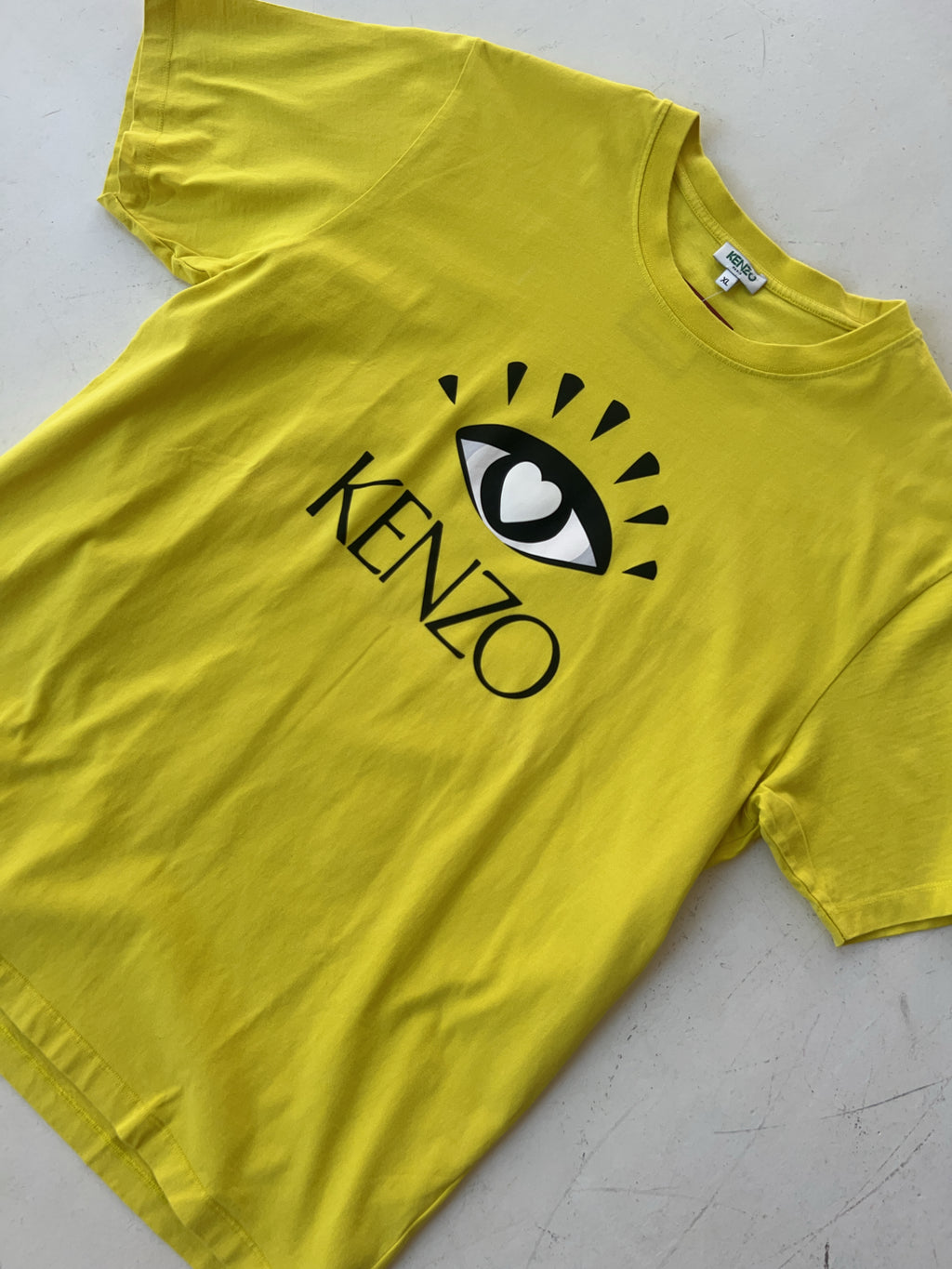 Vintage Kenzo Yellow T-Shirt (XL)