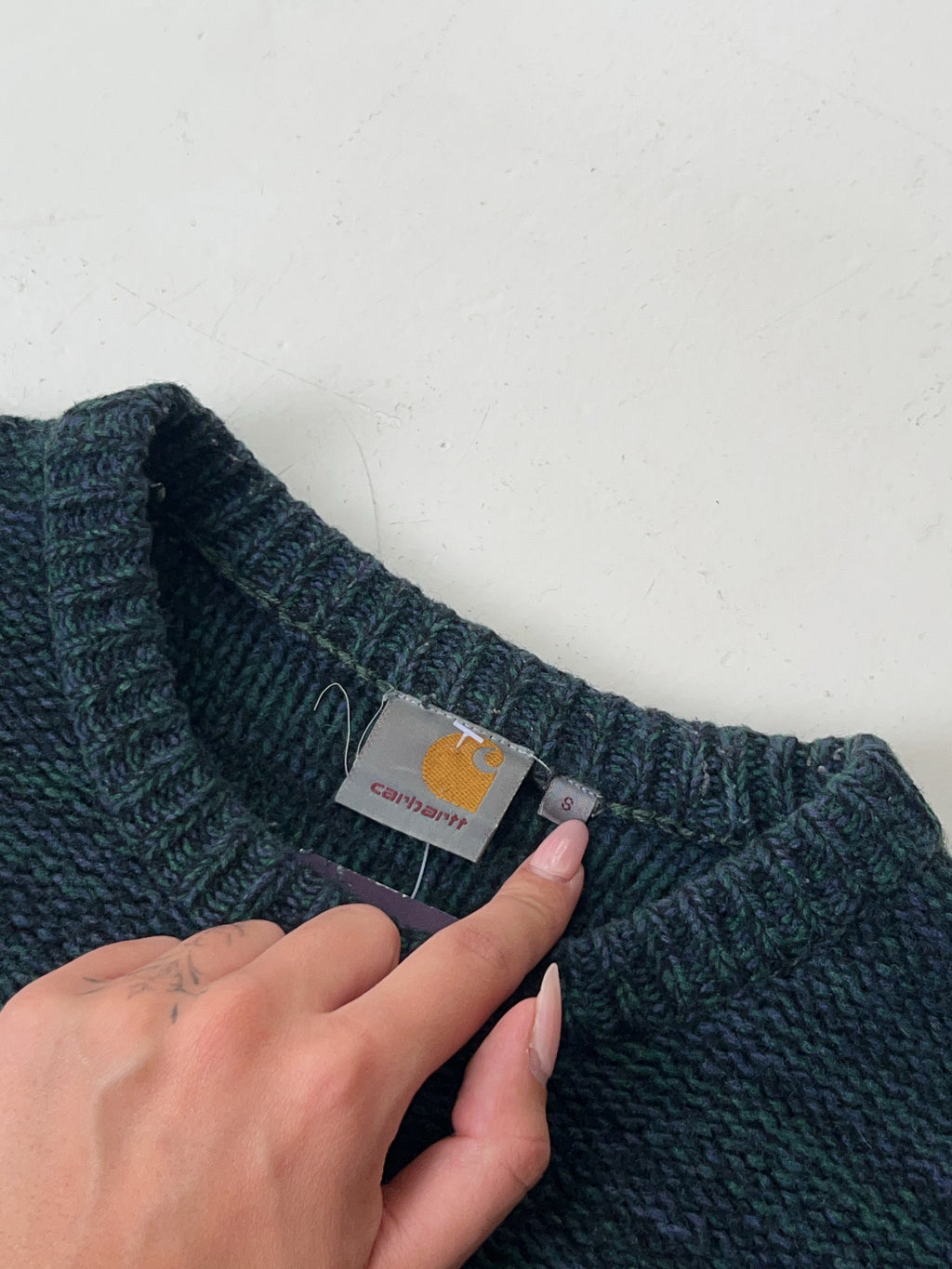 Vintage Carhartt Wool Knit Sweater (S)