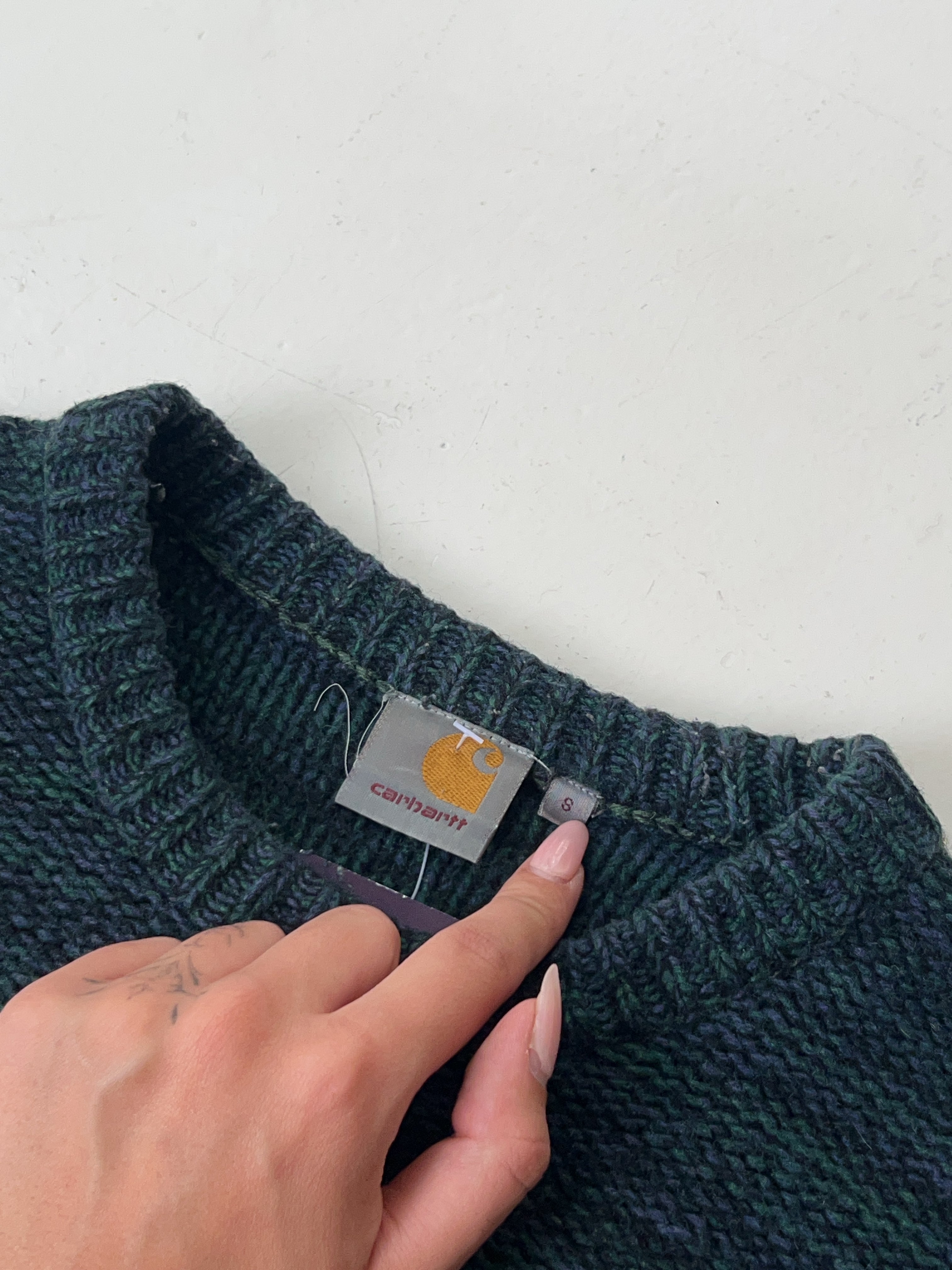 Vintage Carhartt Wool Knit Sweater (S)