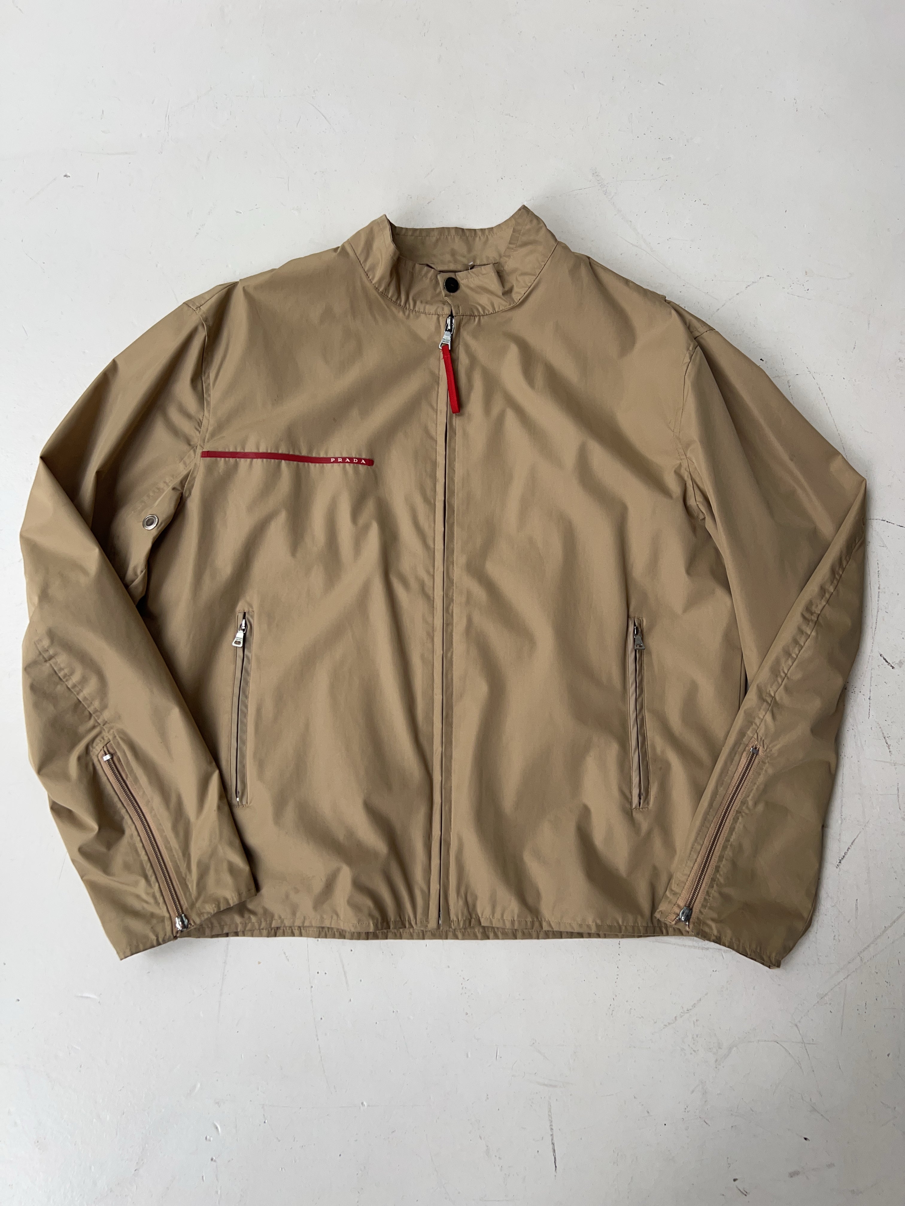 Vintage Prada Beige Windbreaker (L)