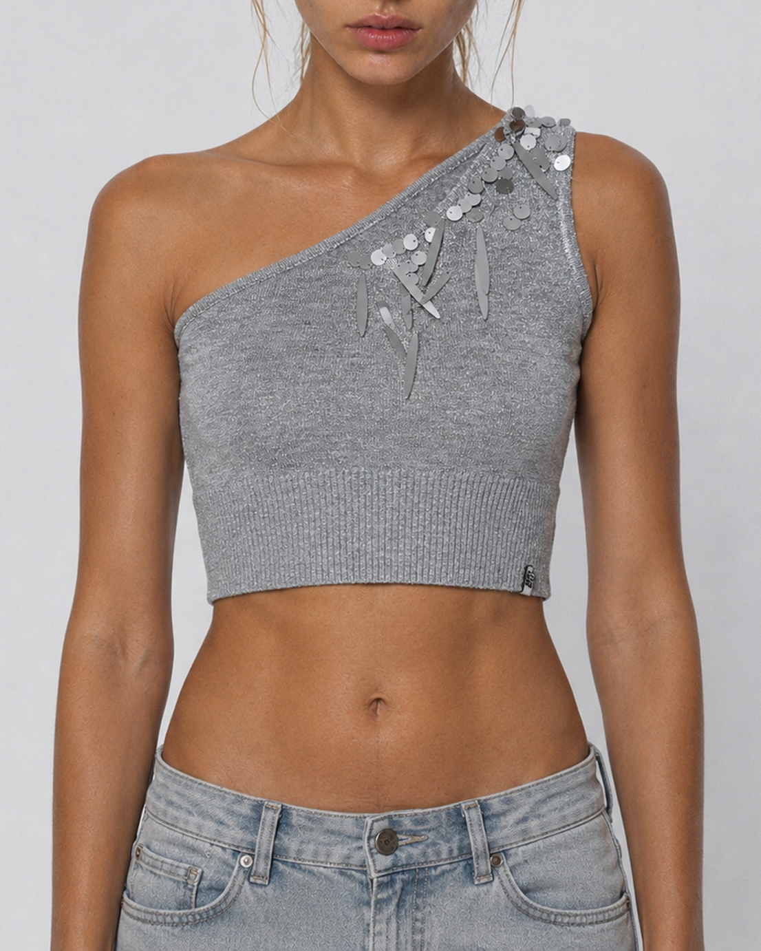Vintage Luxury Miss Sixty Silver Top (S/M)