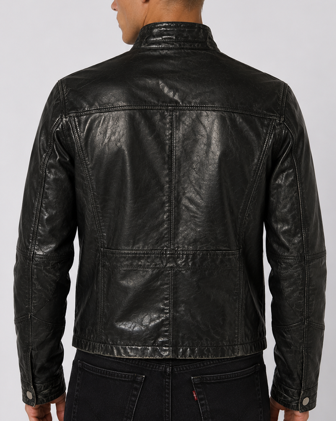 Vintage Real Lamb Leather Jacket (M)