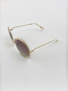 Chloé Sunglasses Nickel gold chains CE114ST 810