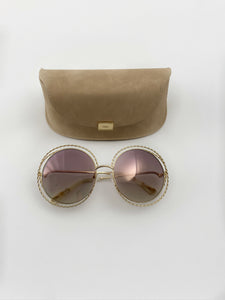 Chloé Sunglasses Nickel gold chains CE114ST 810