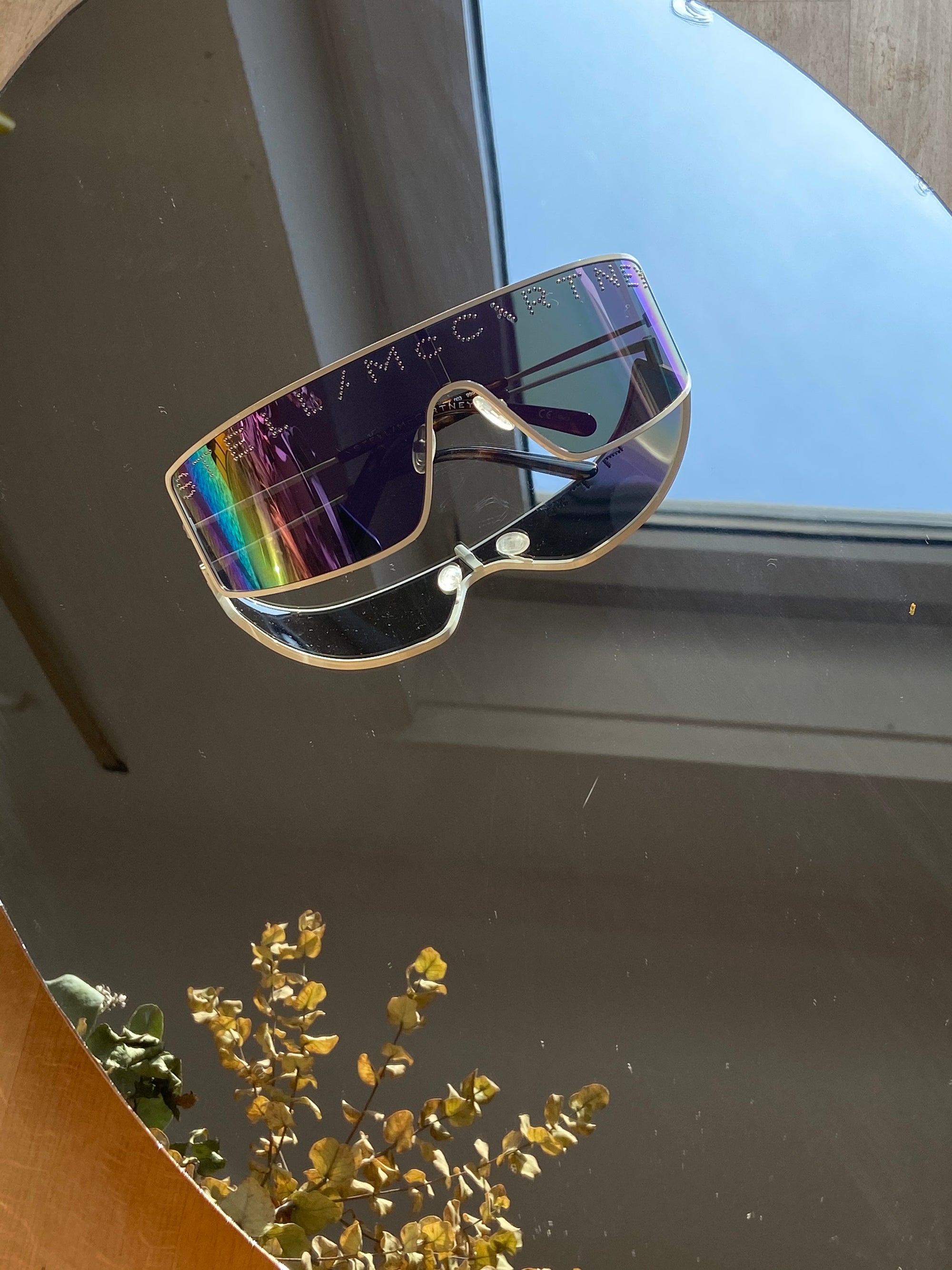 Stella McCartney Sunglasses spacy purple rhinestone