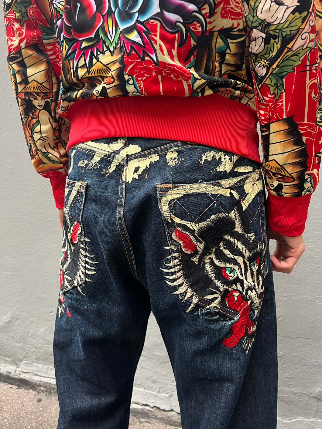 Vintage Ed Hardy Baggy Jeans XL