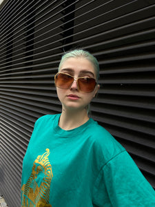 Y2K Sunglasses Orgreen Optics Gold