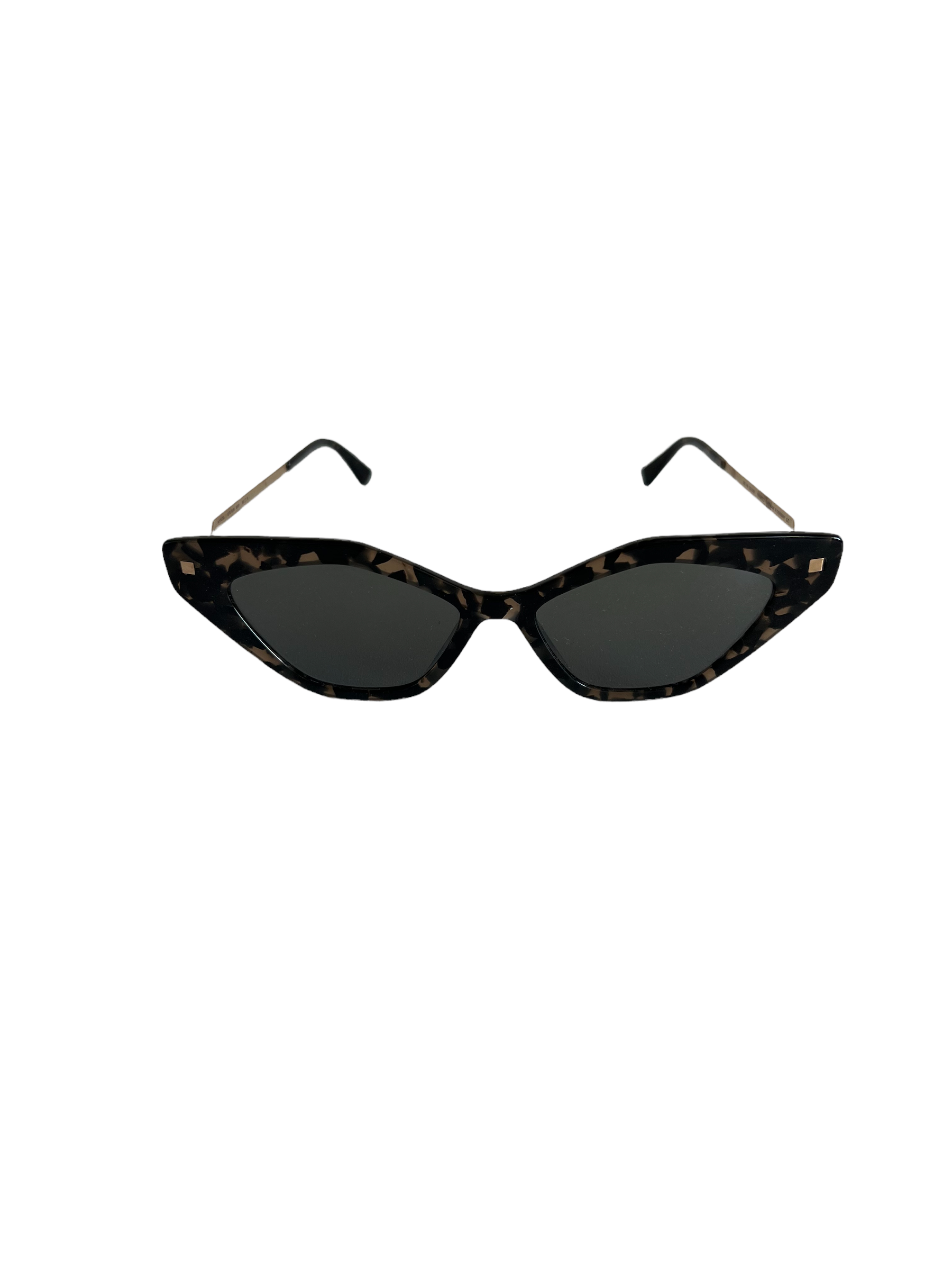 Produktbild der Mykita Sunglasses leo gold flexibleren vorne vor weißem Hintergrund.
