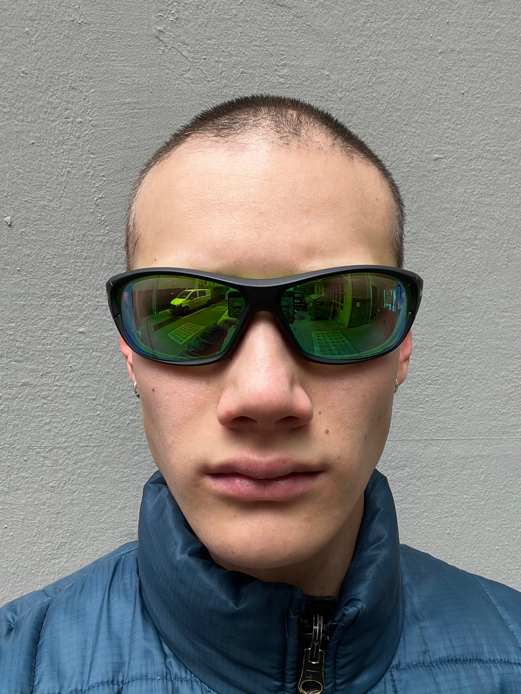 Nike Black/Green Tinted Sunglasses